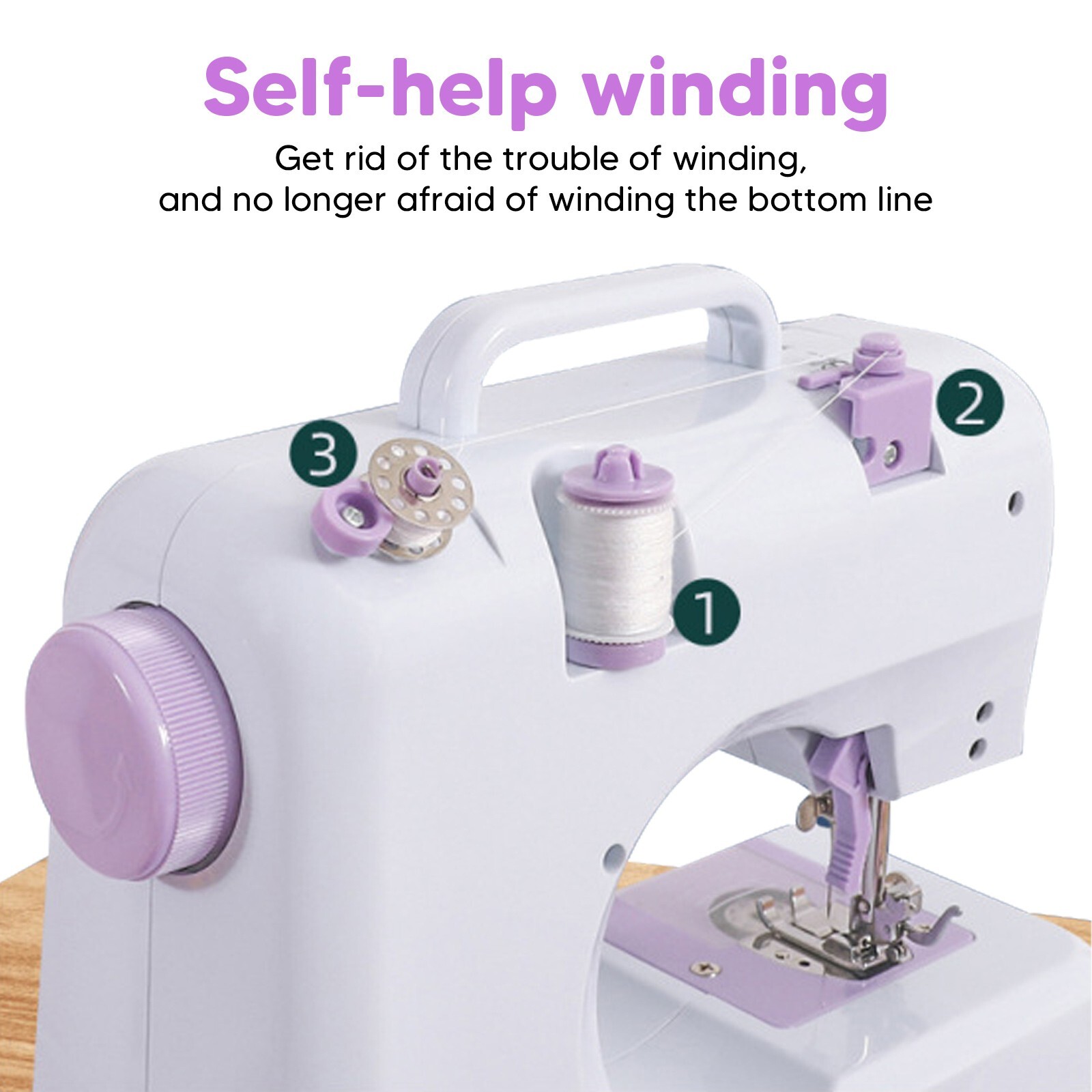 Electric Sewing Machine Portable Crafting Mending Machine 12 Built-In Stitches