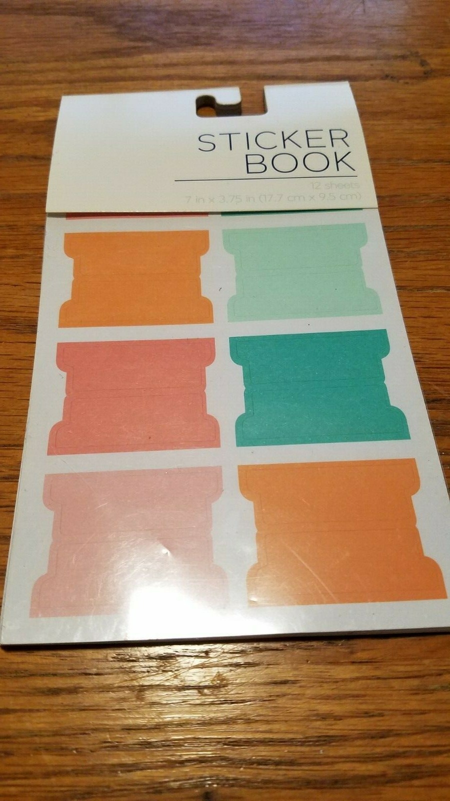 Pretty pastel colors 12 sheets label stickers, great for folders, price stickers