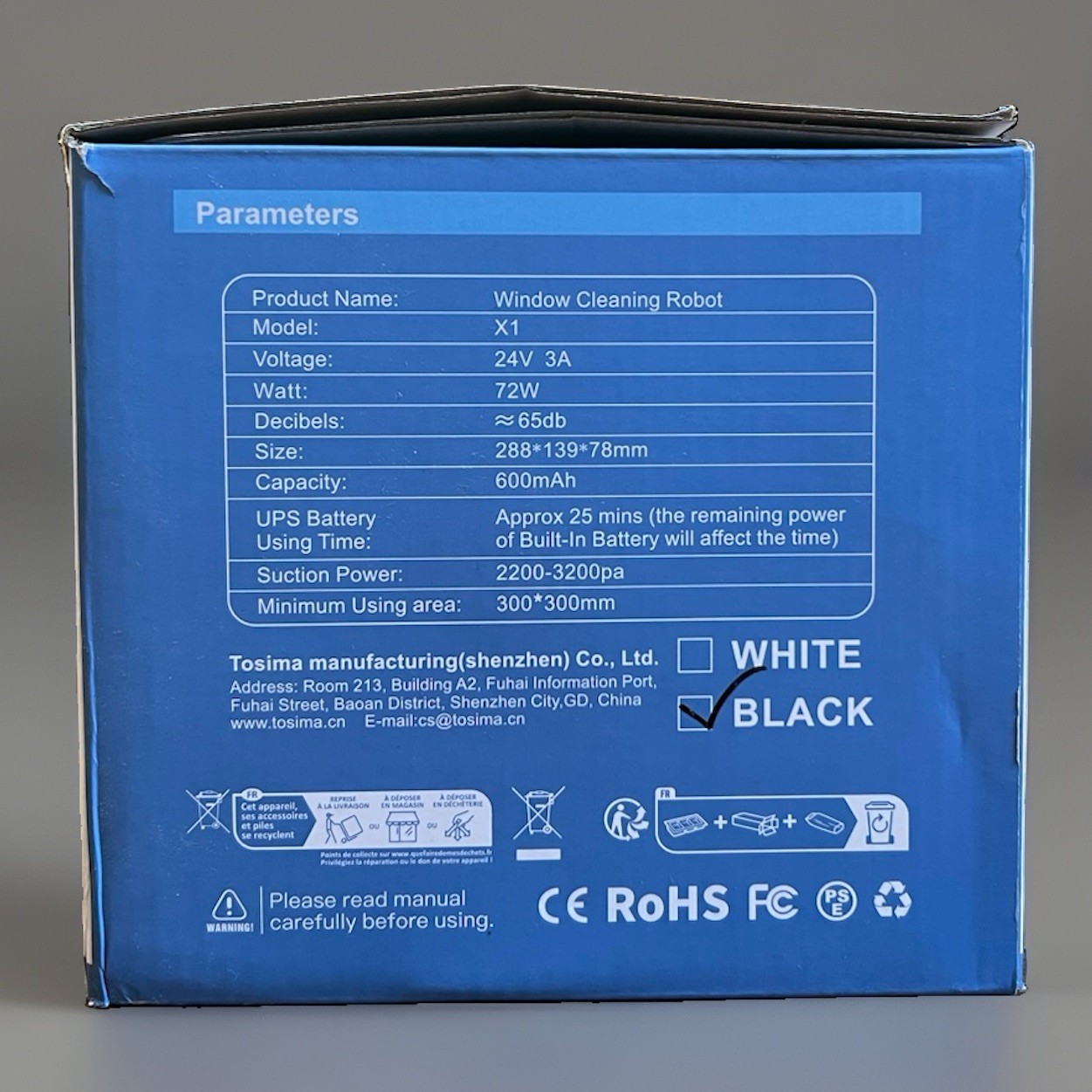 X1 Window Cleaning Robot 6400Pa Smart Variable Suction Dual Spray Remote