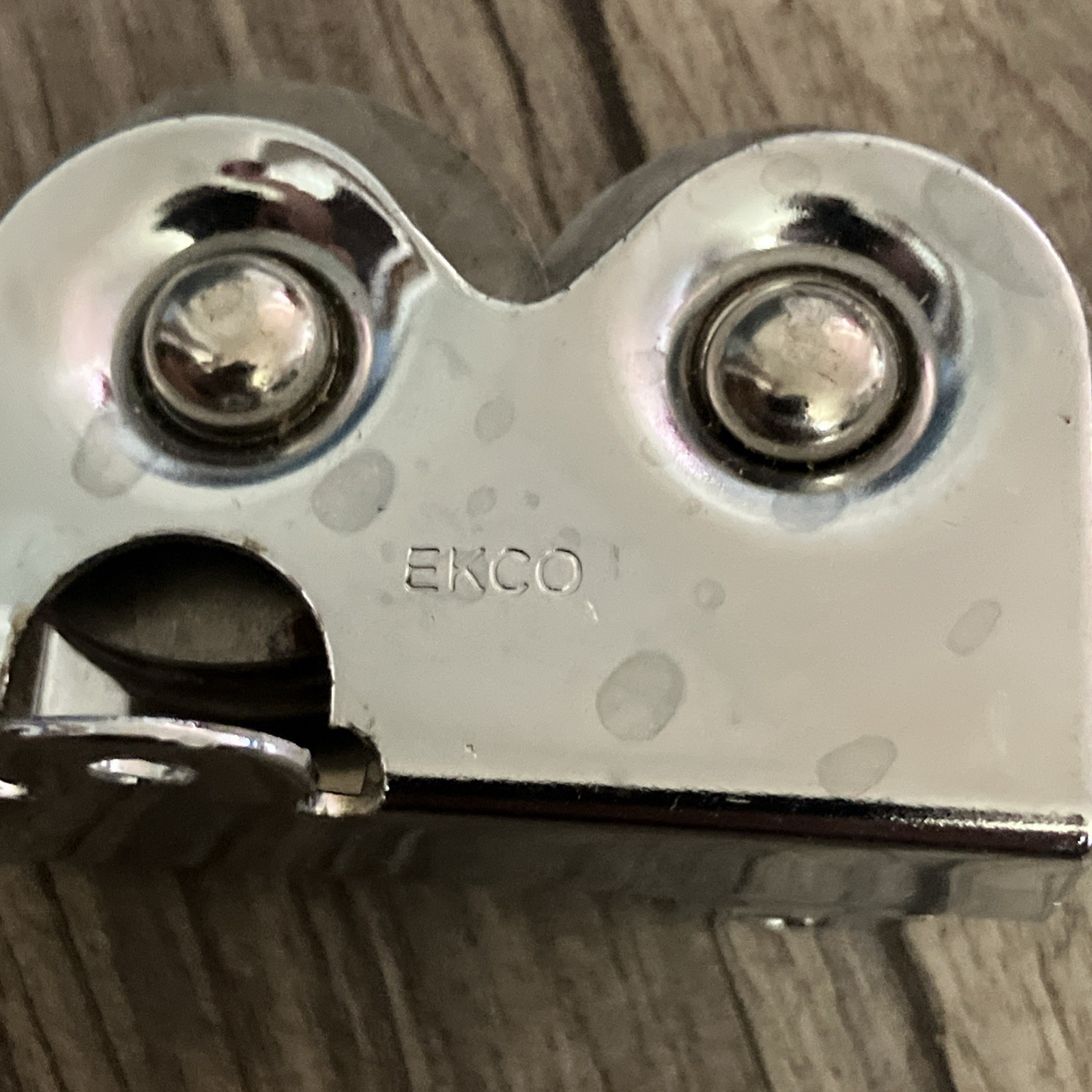 ECKO Black Handled Manual Pull Through Knife Sharpener Kitchen USA Vintage