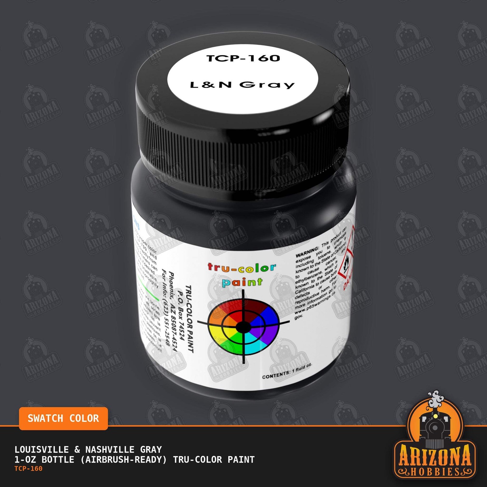 Louisville & Nashville GRAY 1-oz bottle (Airbrush-ready) Tru-Color Paint