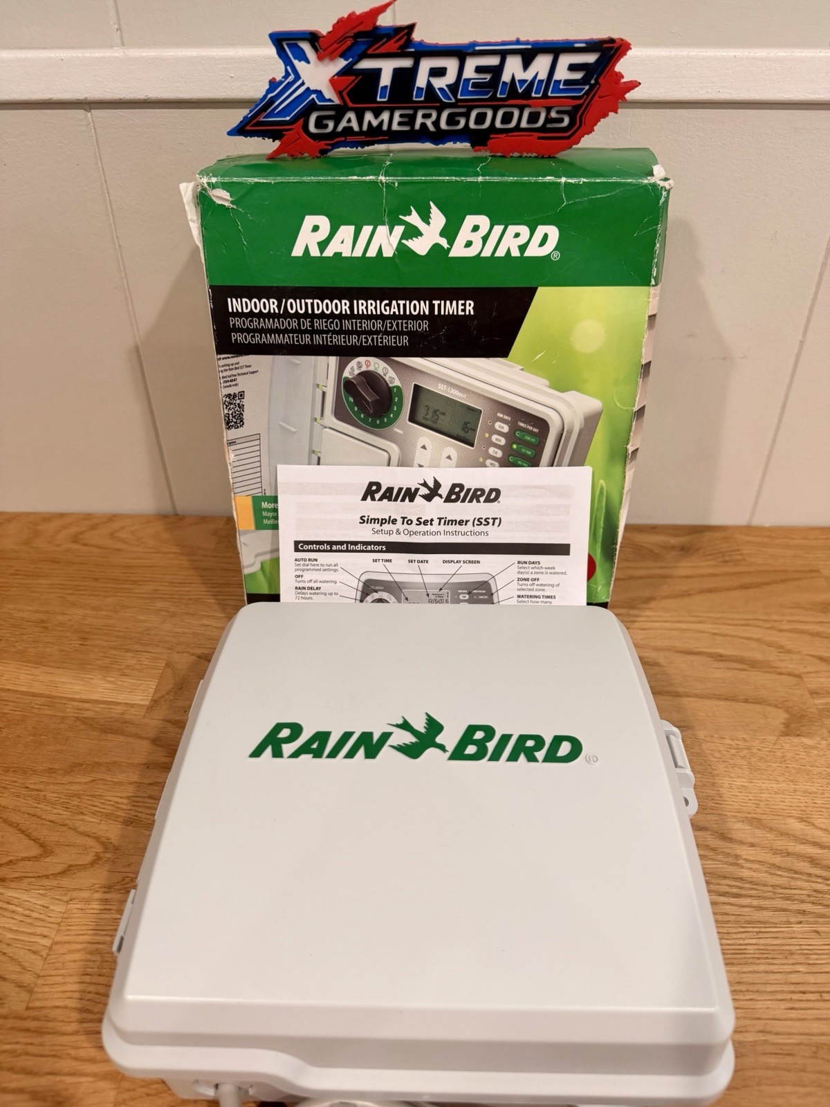 Rain Bird SST1200OUT Indoor/Outdoor Irrigation Controller Gray & Green 12-Zone