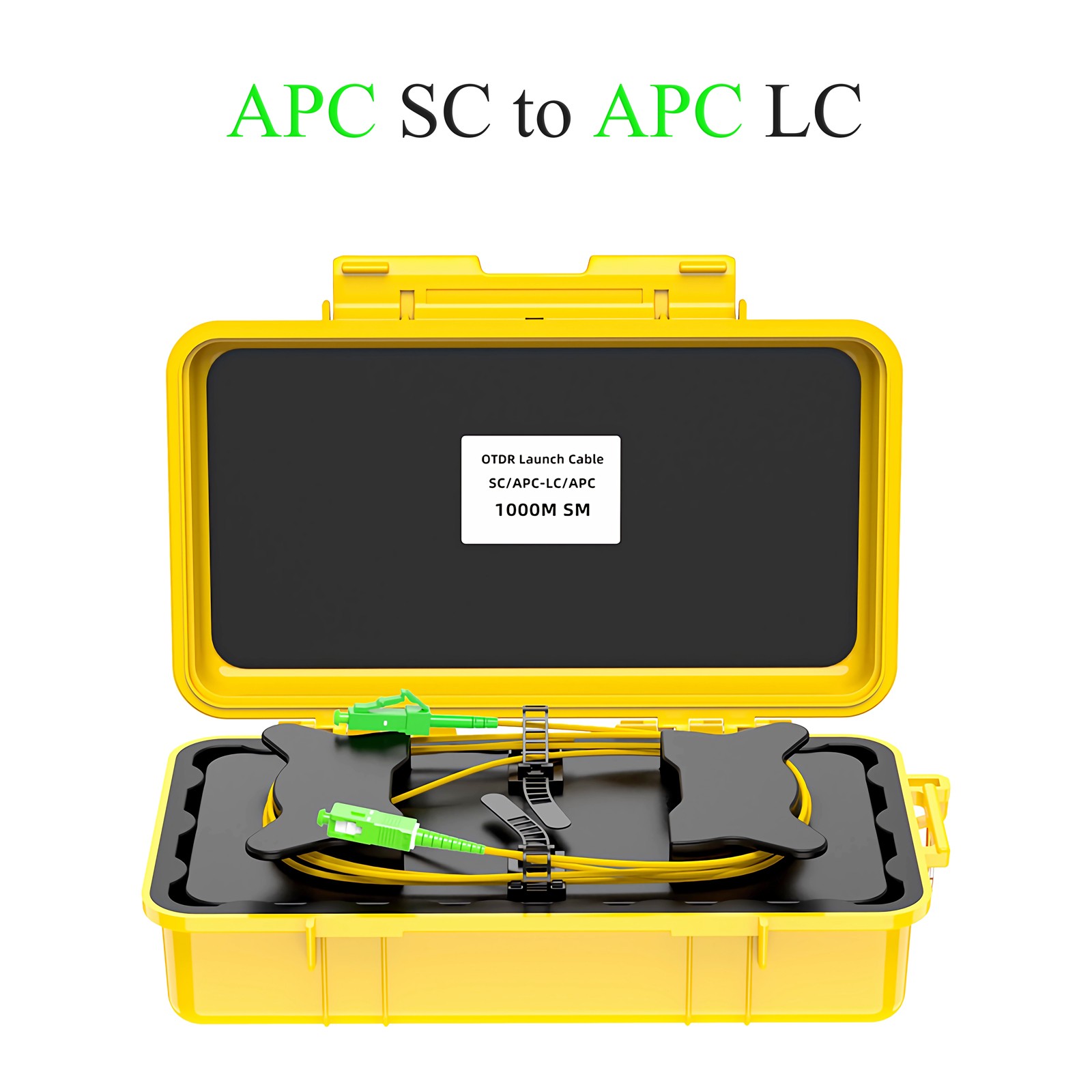 OTDR Dead Zone Eliminator Test Box Single Mode  SC/APC to LC/APC Launch Cable