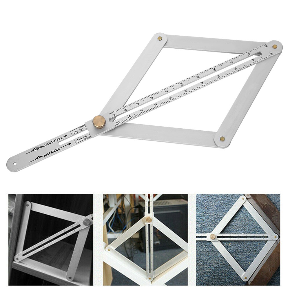 4-Fold Corner Angle Finder Goniometer Ruler For Ceiling Profiling