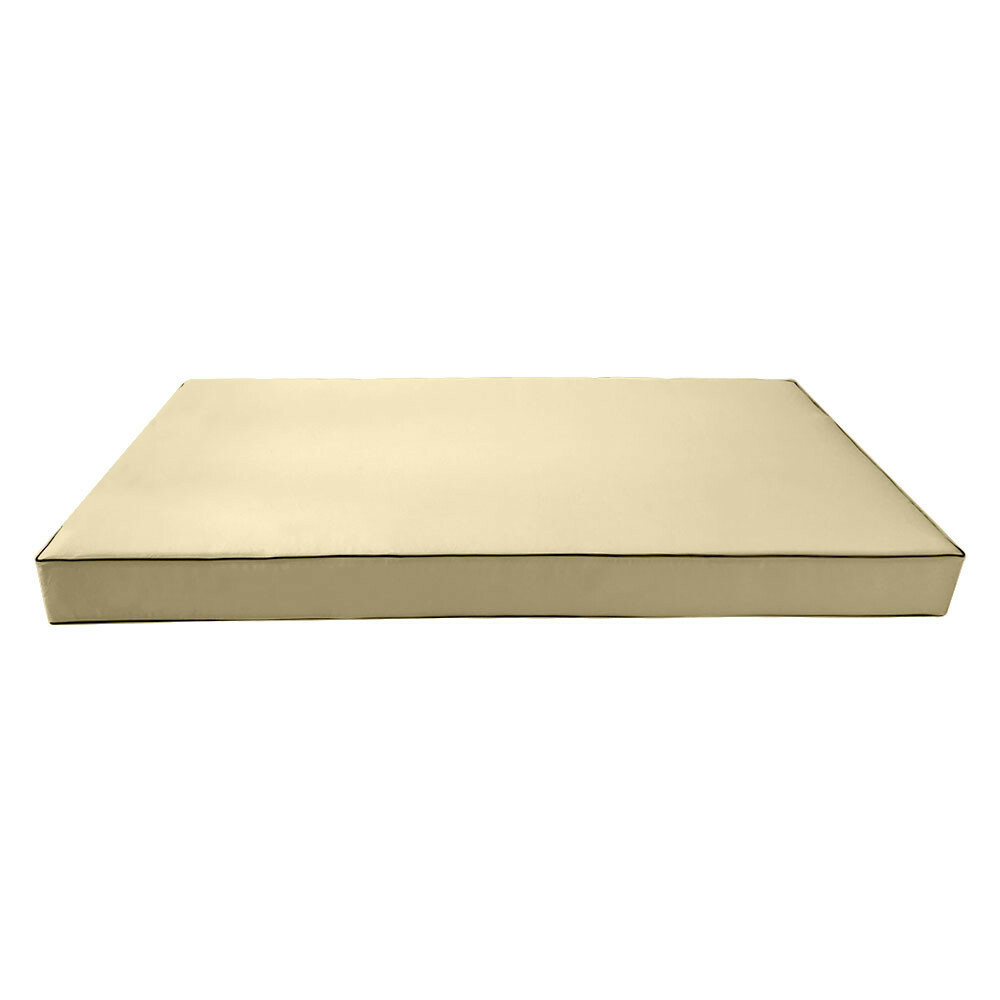 SLIPCOVER ONLY S5 Daybed Mattress Bolster Cover Contrast Pipe Trim Twin-XL AD103