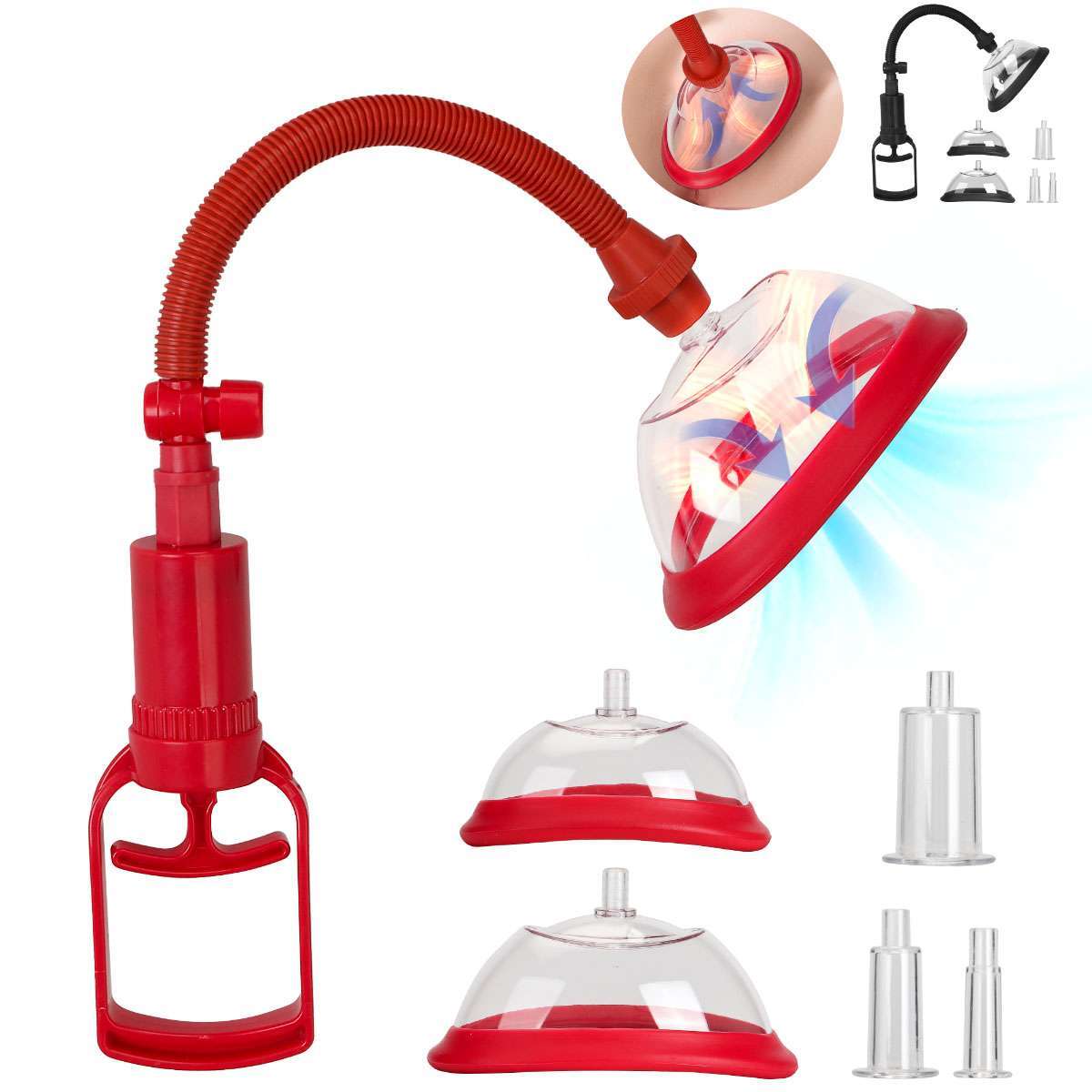 Pussy Pump Nipple Pump Vacuum Vagina Pump Nipple Pussy Sucker Sex Toy for Women