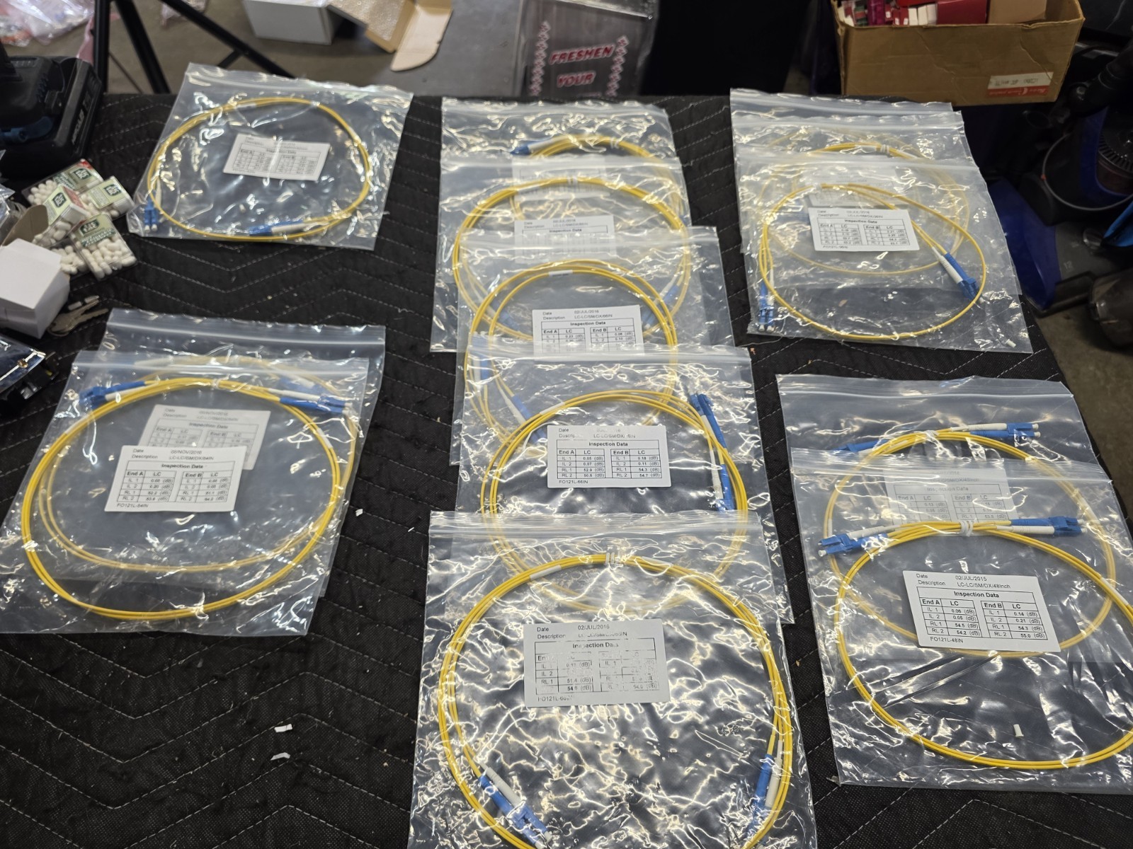13 LC-LC SM DX Patch Cables 36 42 49 54 66"
