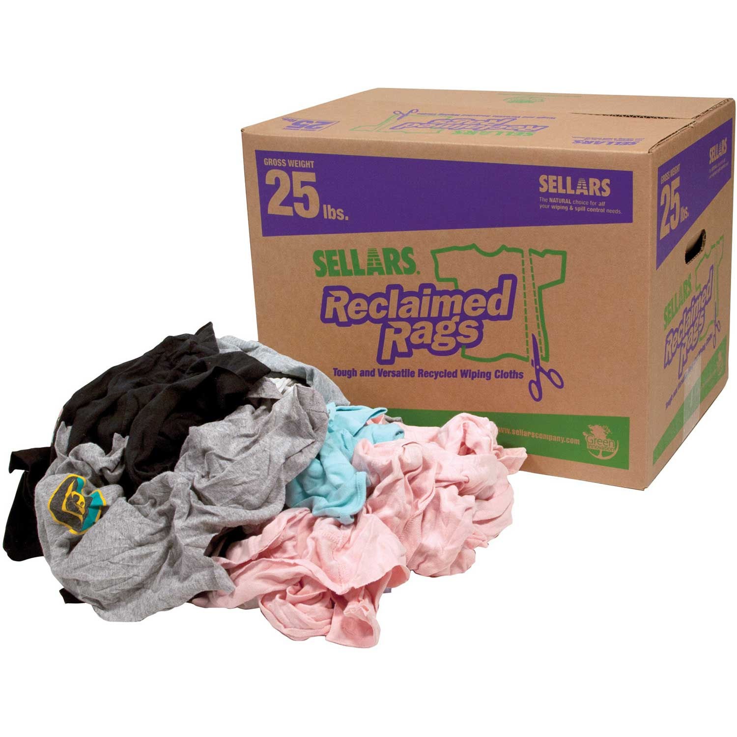 Sellars 99205 Reclaimed Rags Colored Knit/Polo 25 Lbs.