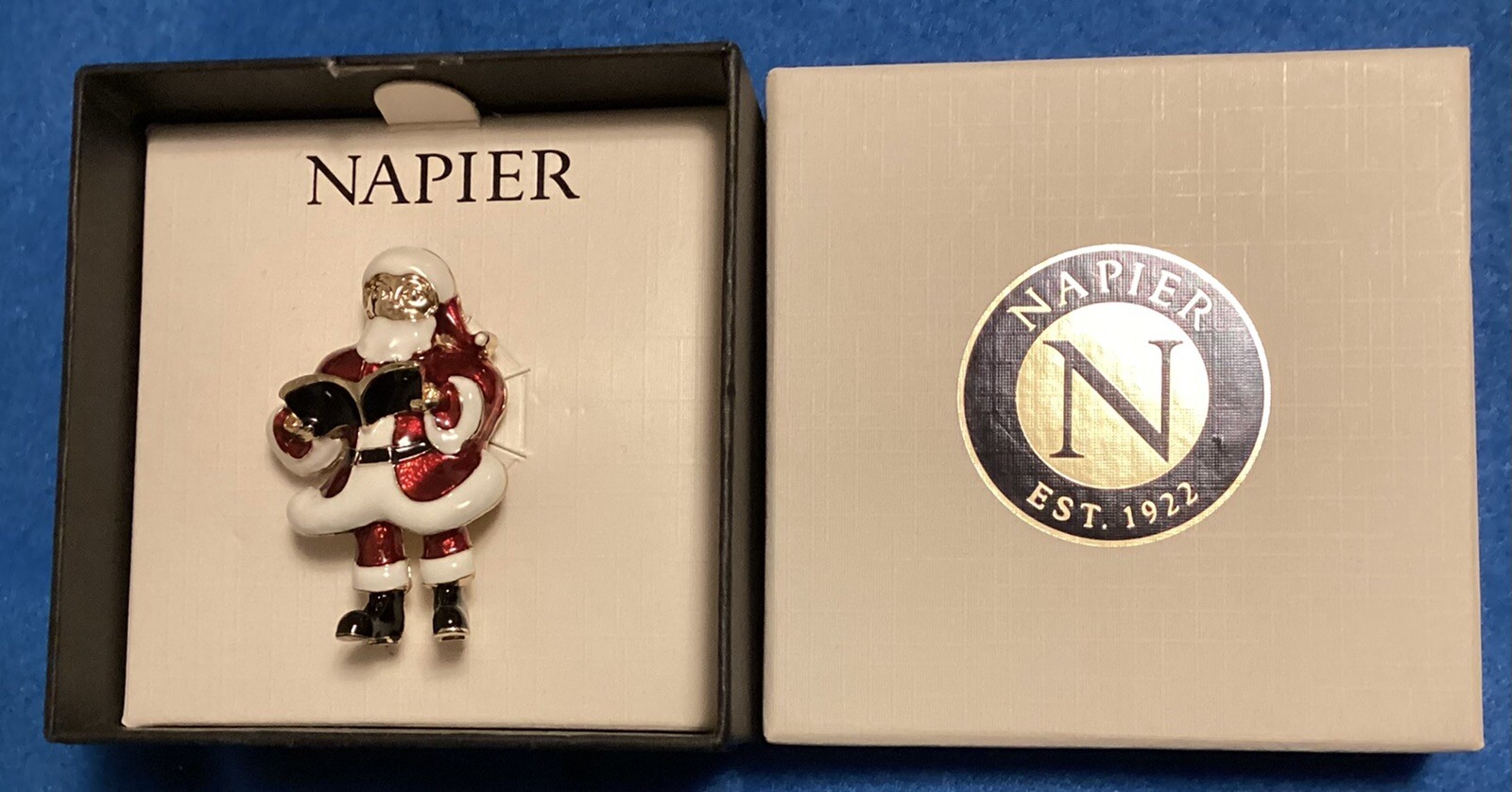 Napier Christmas Brooch Santa Claus