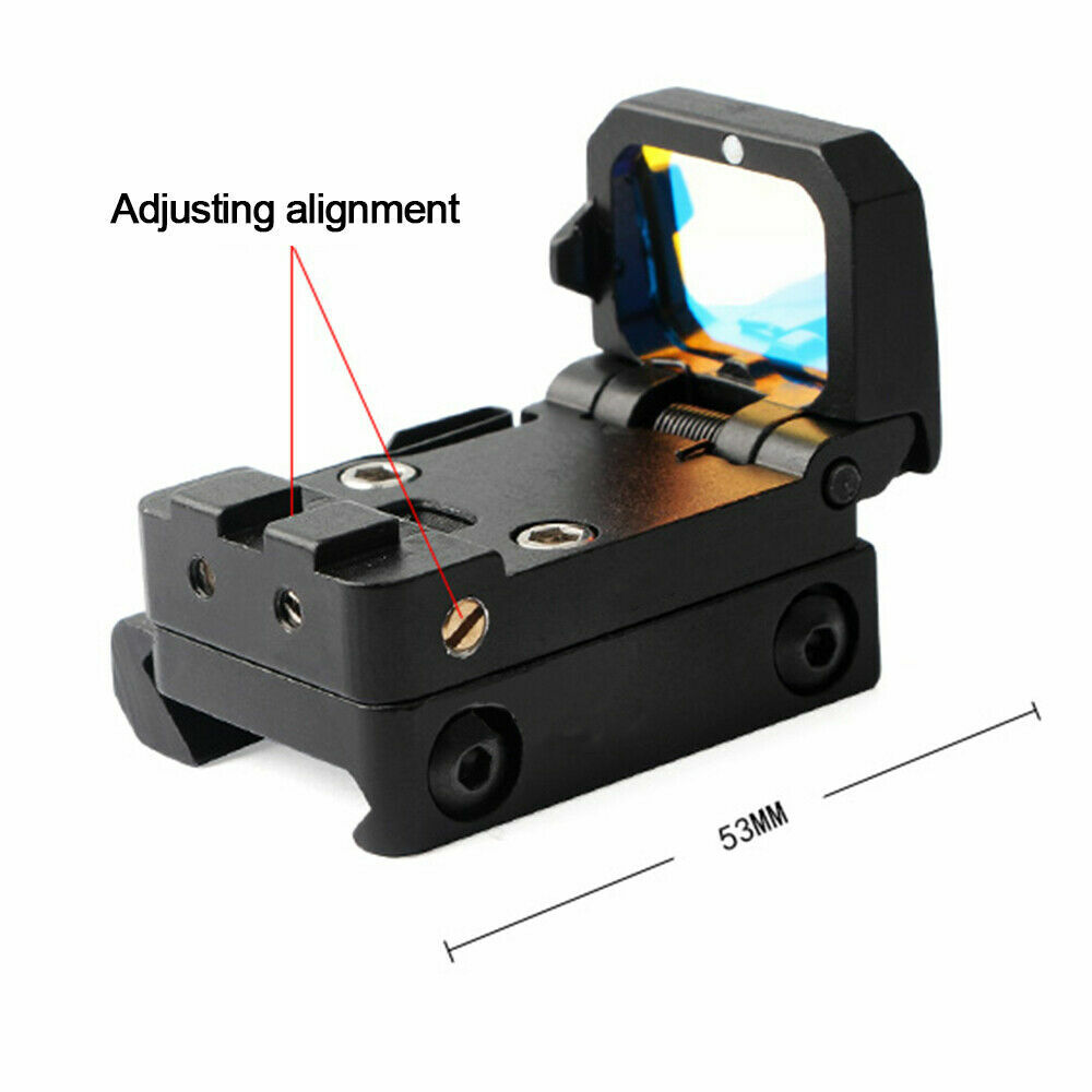 Tactical Flip Up Dot Sight Holographic Reflex Scope Foldable Red Dot Sight RMR