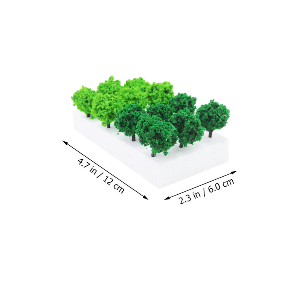 Simulation Bush Cluster Model Vegetation for Train Railway Scenery