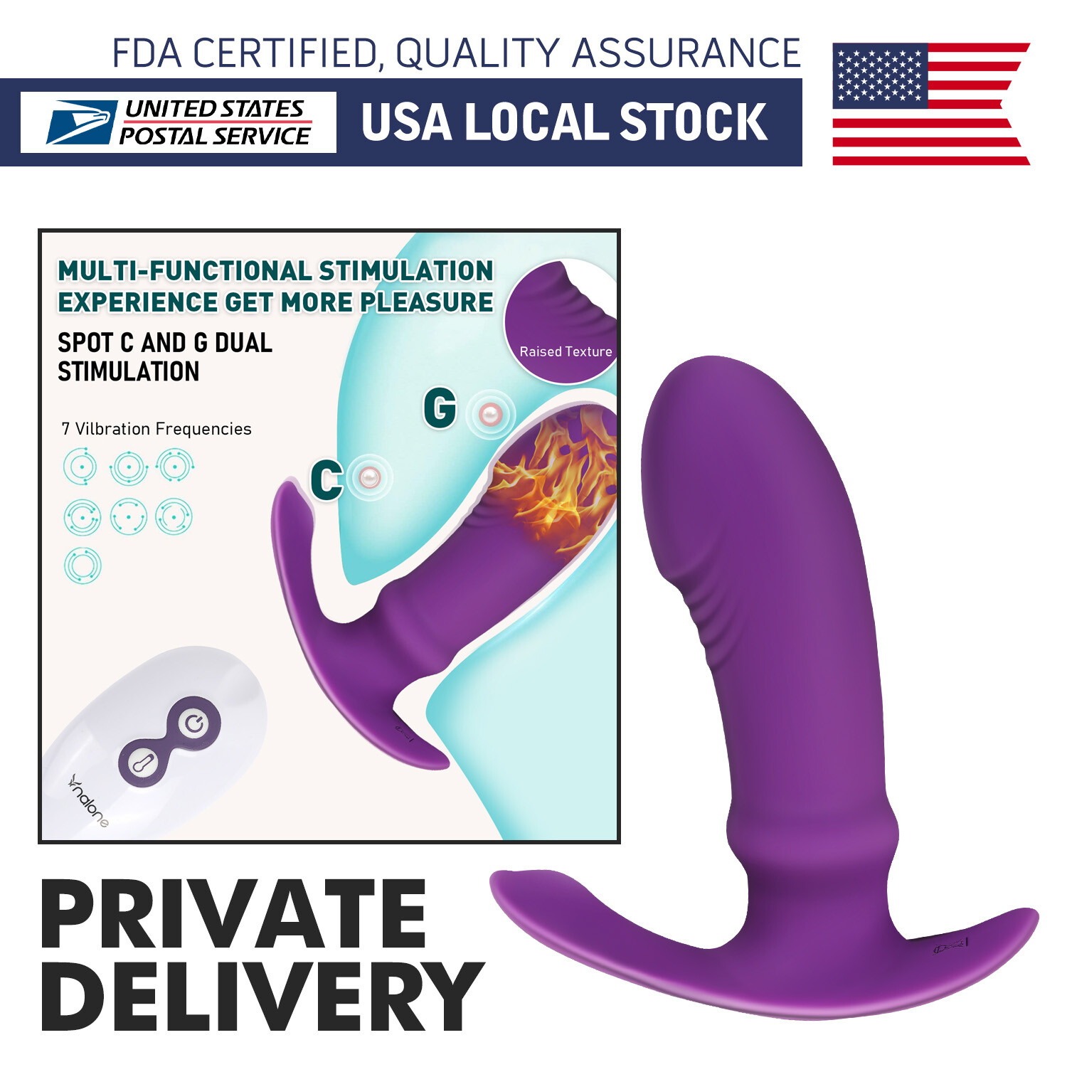 Wearable Vibrator Panties Dildo G-Spot Massager Masturbation Orgasm Sex Toy