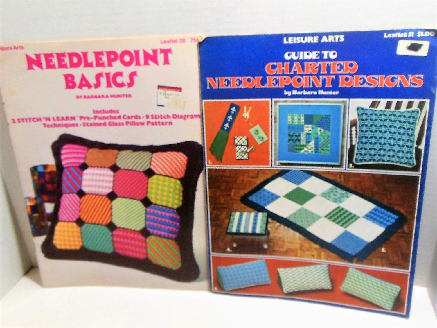 NEEDLEPOINT How To LOT Basics And Charted Designs Patterns Leisure Arts 28  51