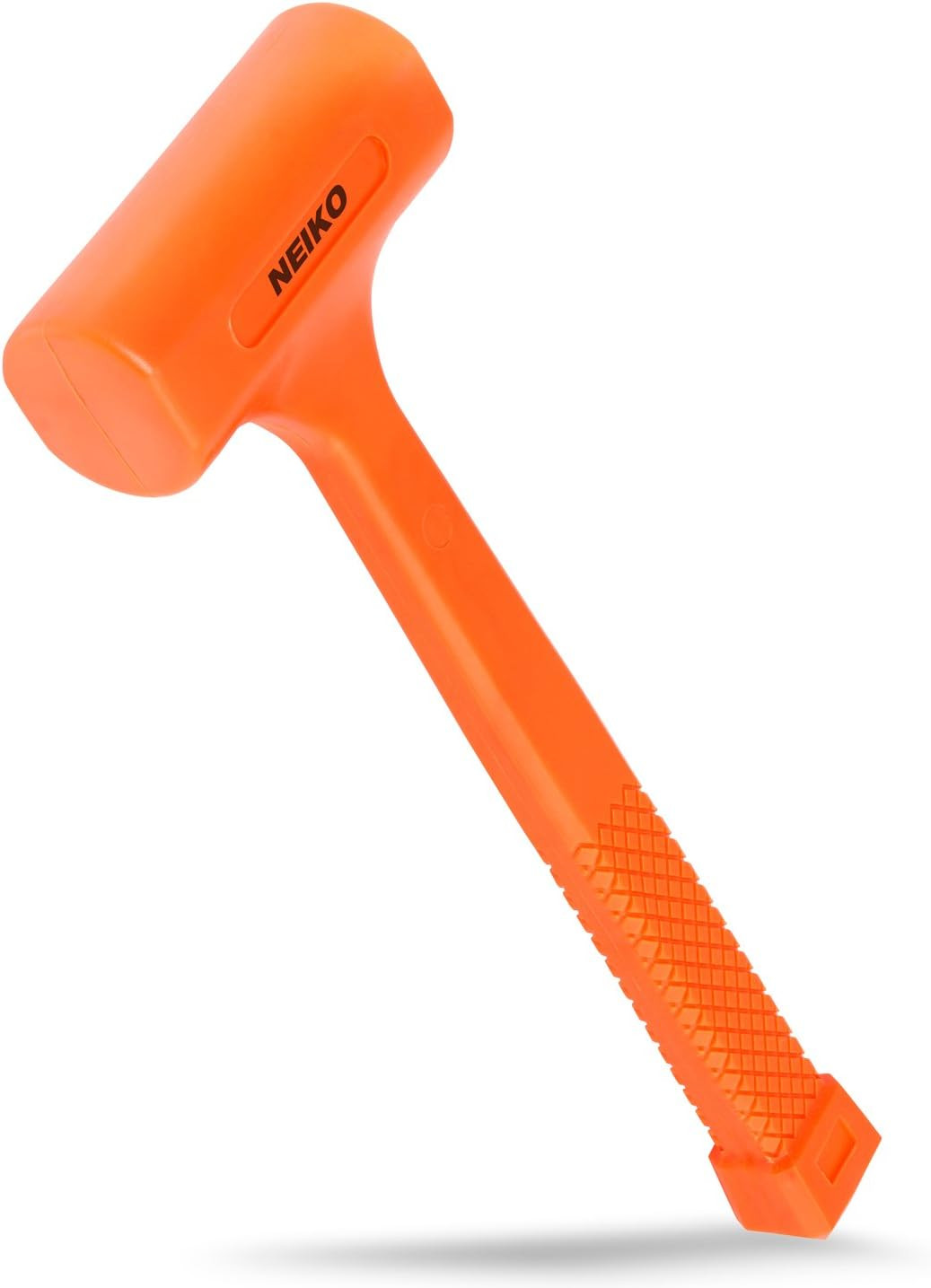02846A 1 LB Dead Blow Hammer, Neon Orange I Unibody Molded | Checkered Grip | Sp