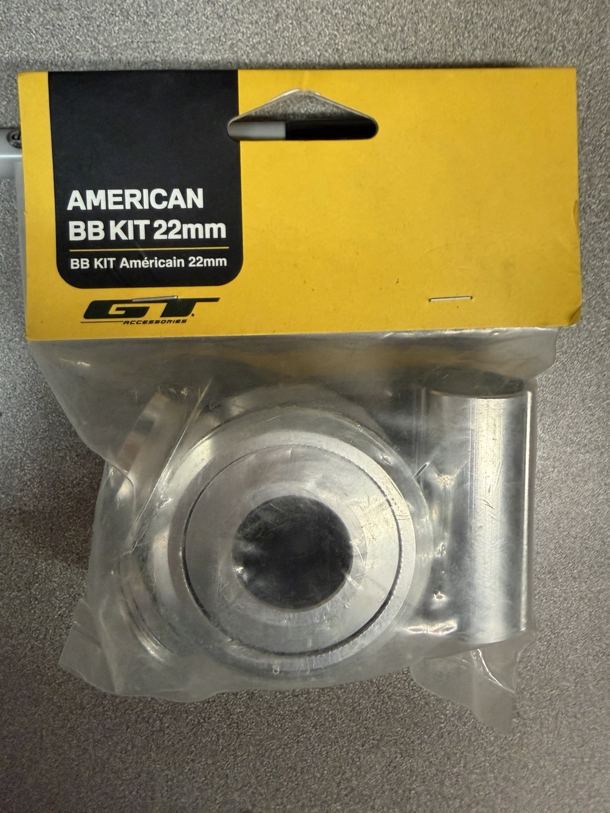 GT Power Series 22mm American Bottom Bracket Kit Silver, BMX