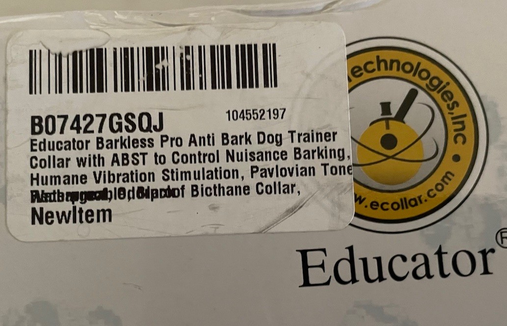 Bark Control Collar