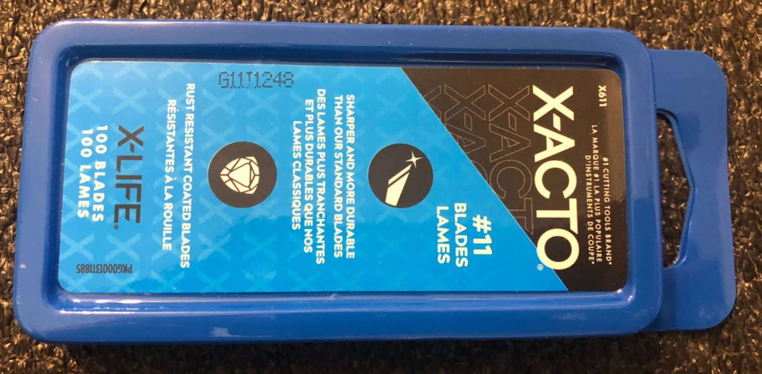 X-ACTO X-LIFE #11 BLADES 100 PACK Rust Resistant Coated Blades X611
