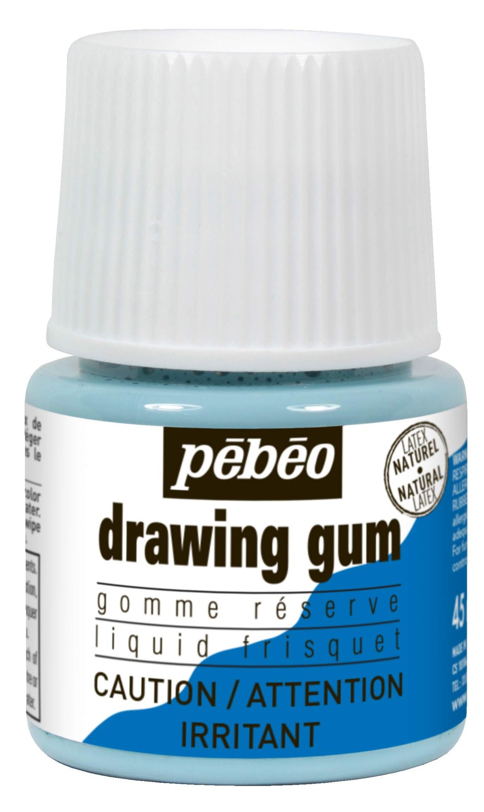 Pebeo Easy Peel Liquid Latex Masking Fluid - 1.5 Fl Oz (Pack of 1), Assorted