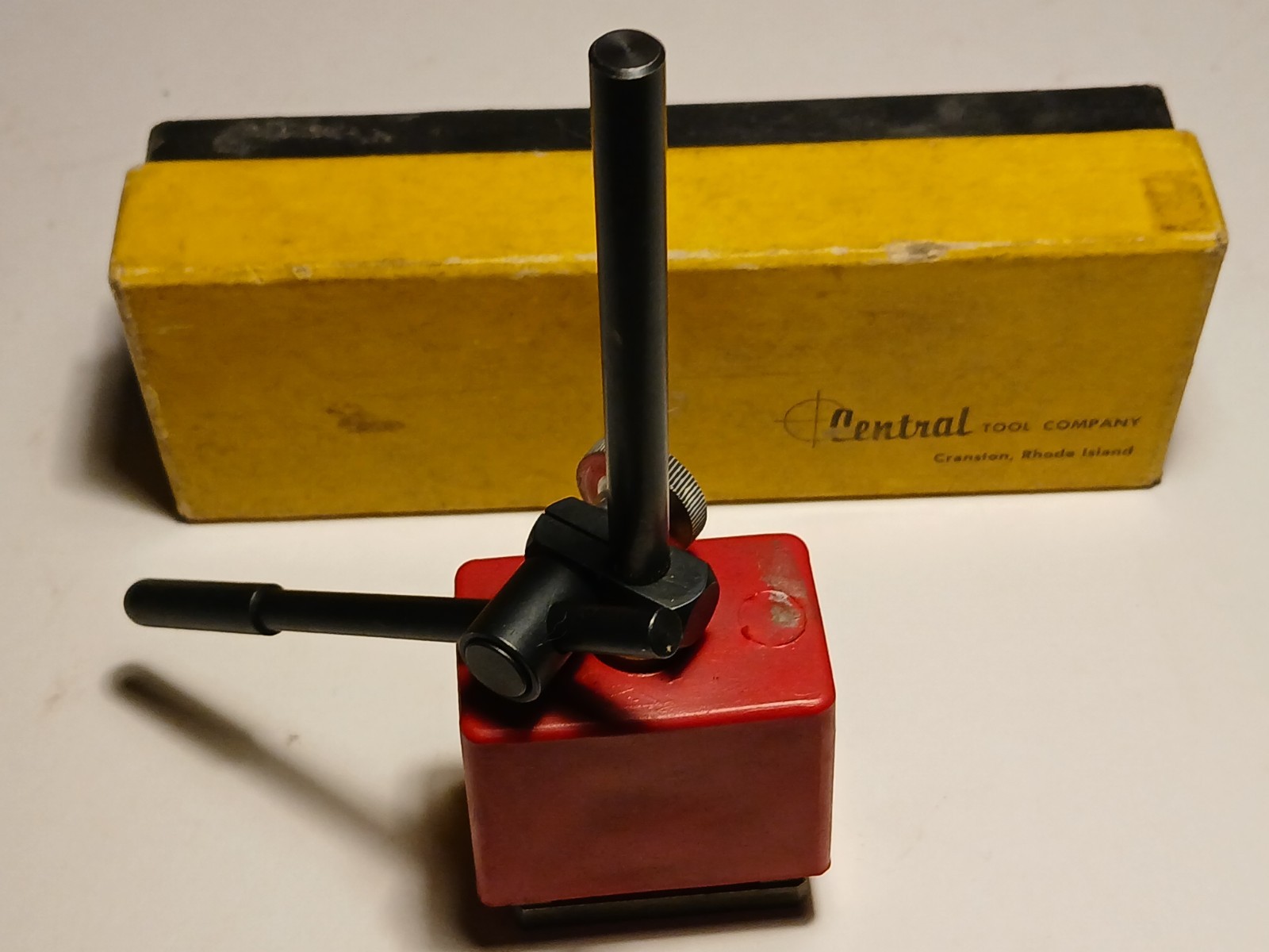 Central Tools Mag Base No. 6415 USA - Magnetic Indicator Holder