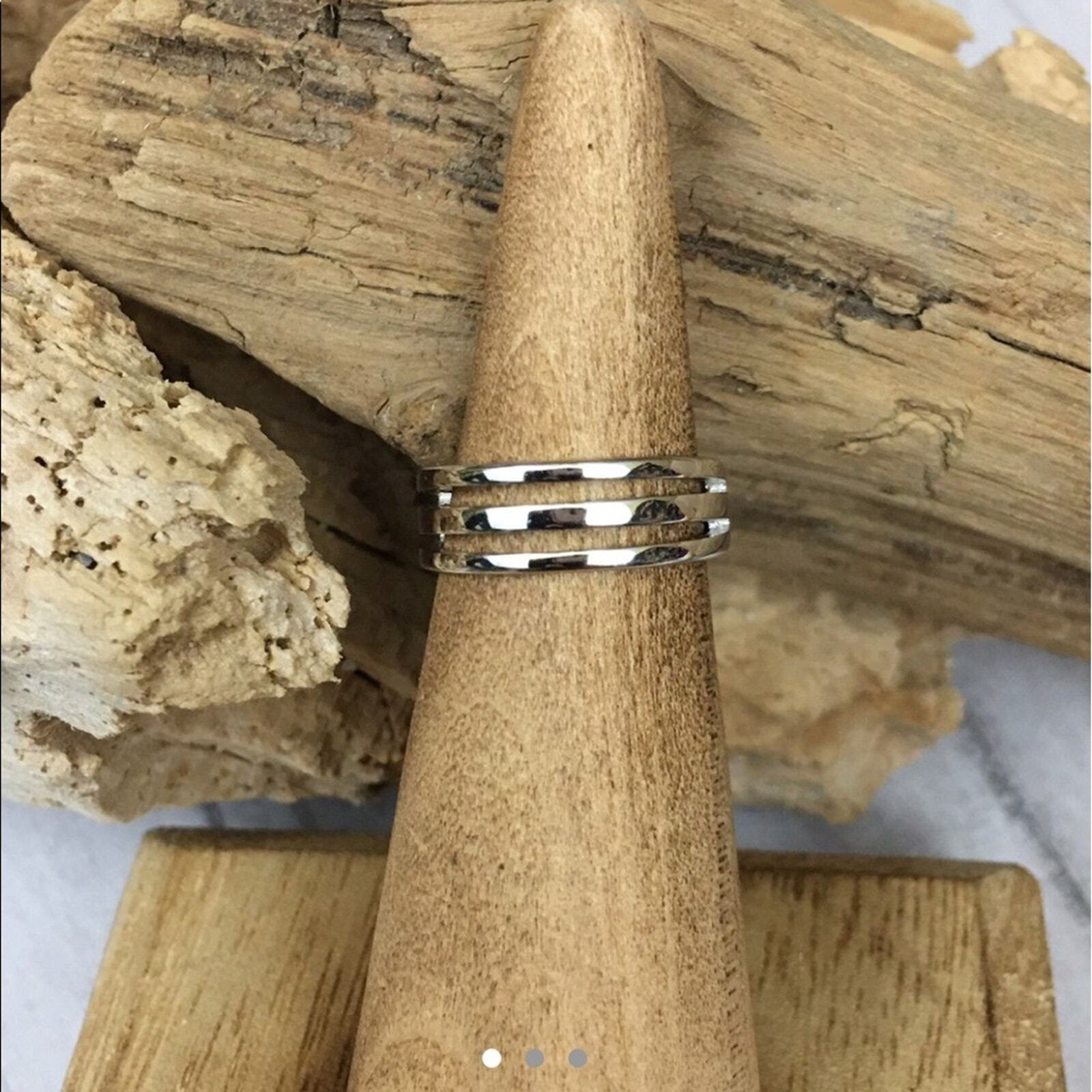 Triple Band Sterling Silver High Polish Toe Ring