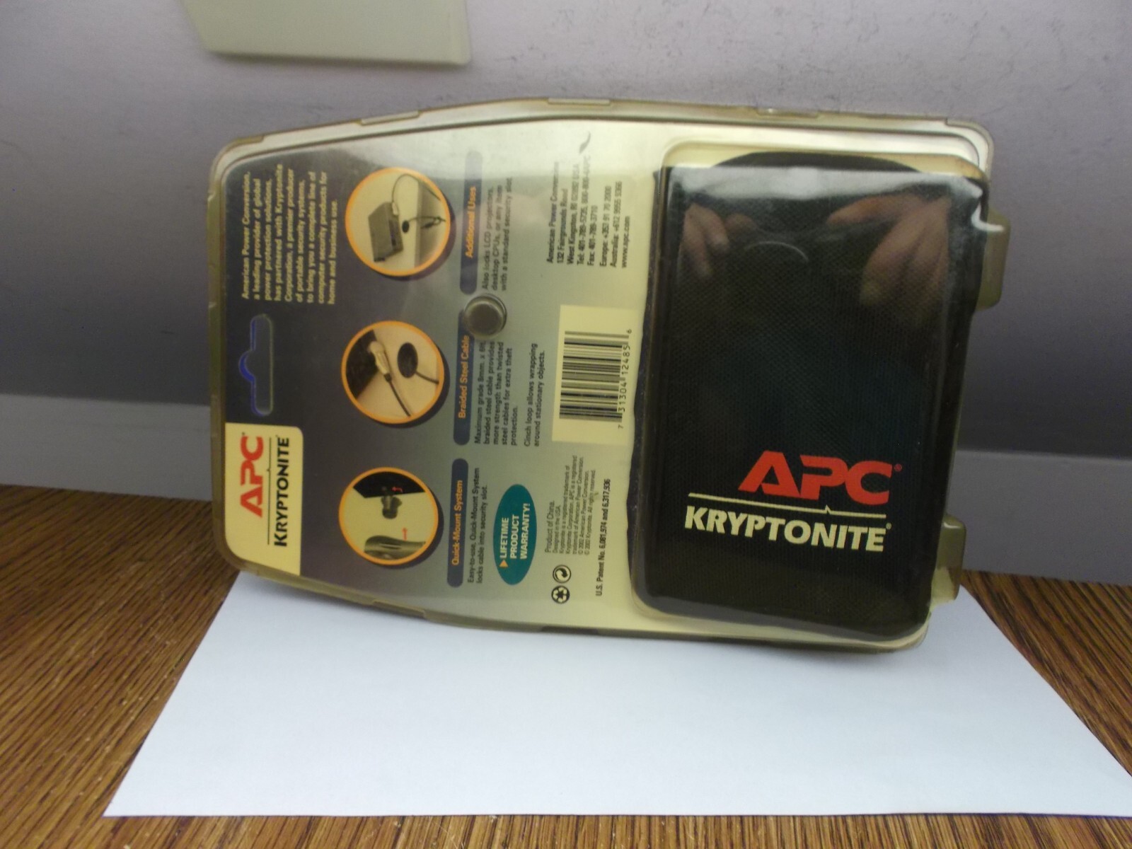 NEW SEALED APC KRYPTONITE NOTEBOOK COMPUTER COMBINATION CABLE LOCK