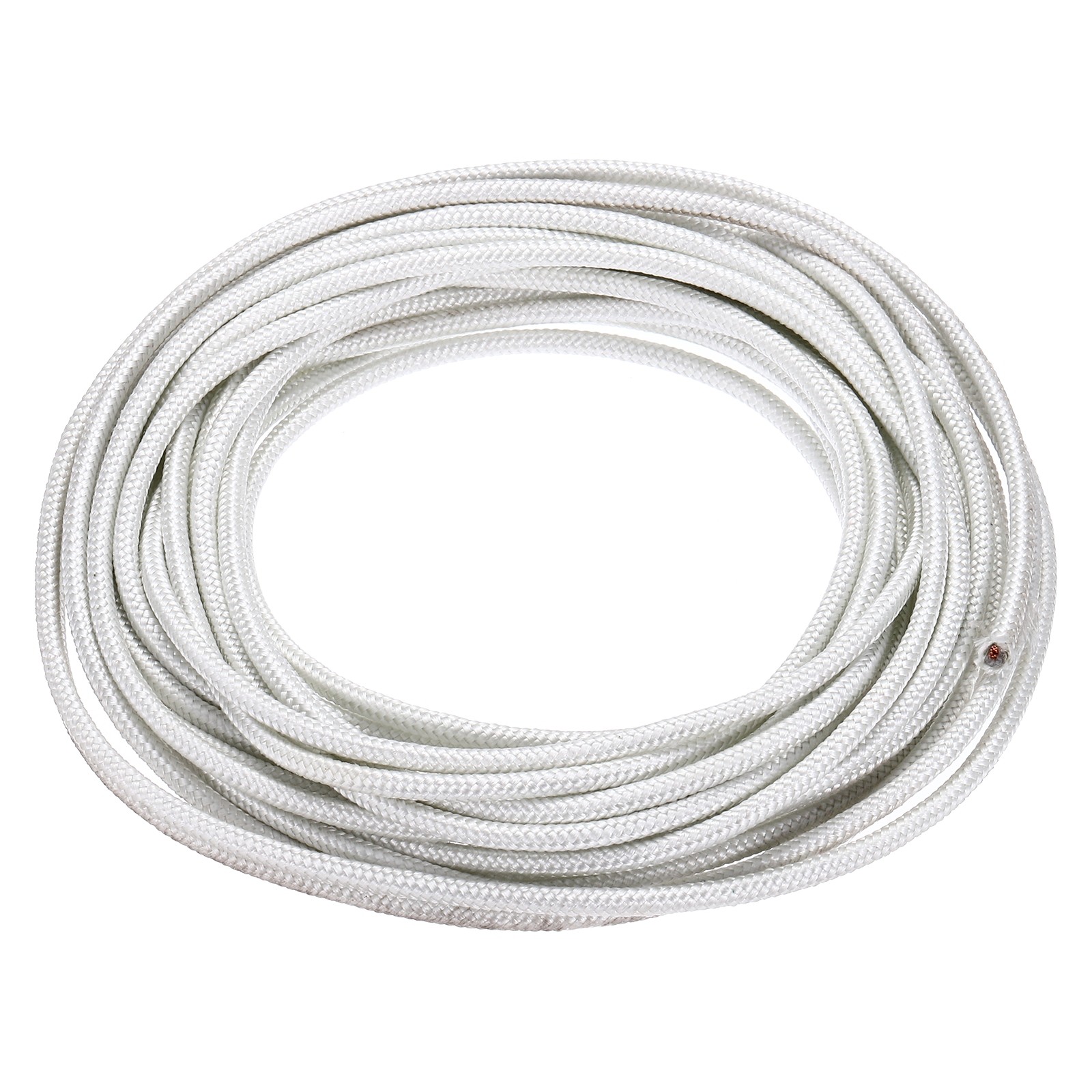 8 Meter/26.24ft 18AWG High Temp Wire, Flexible Mica Cable, Braided Wire White