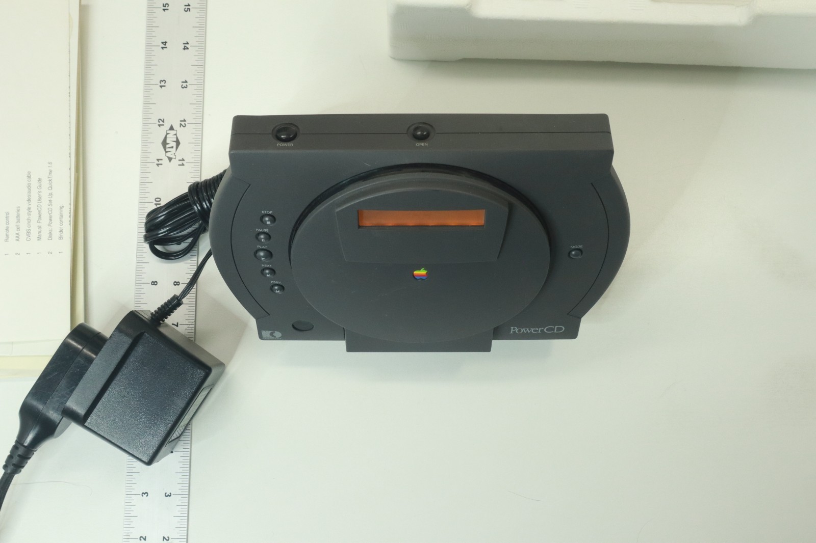 Apple PowerCD / Power CD Player, with Box (Read Description)