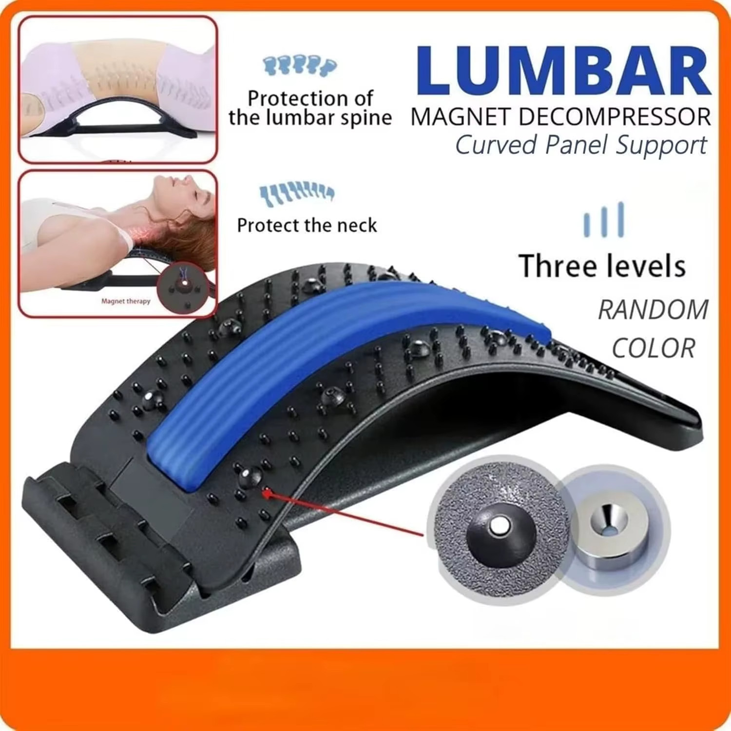 Back Stretcher for Lower Back Pain Relief, Back Cracking Device, Multi-Level