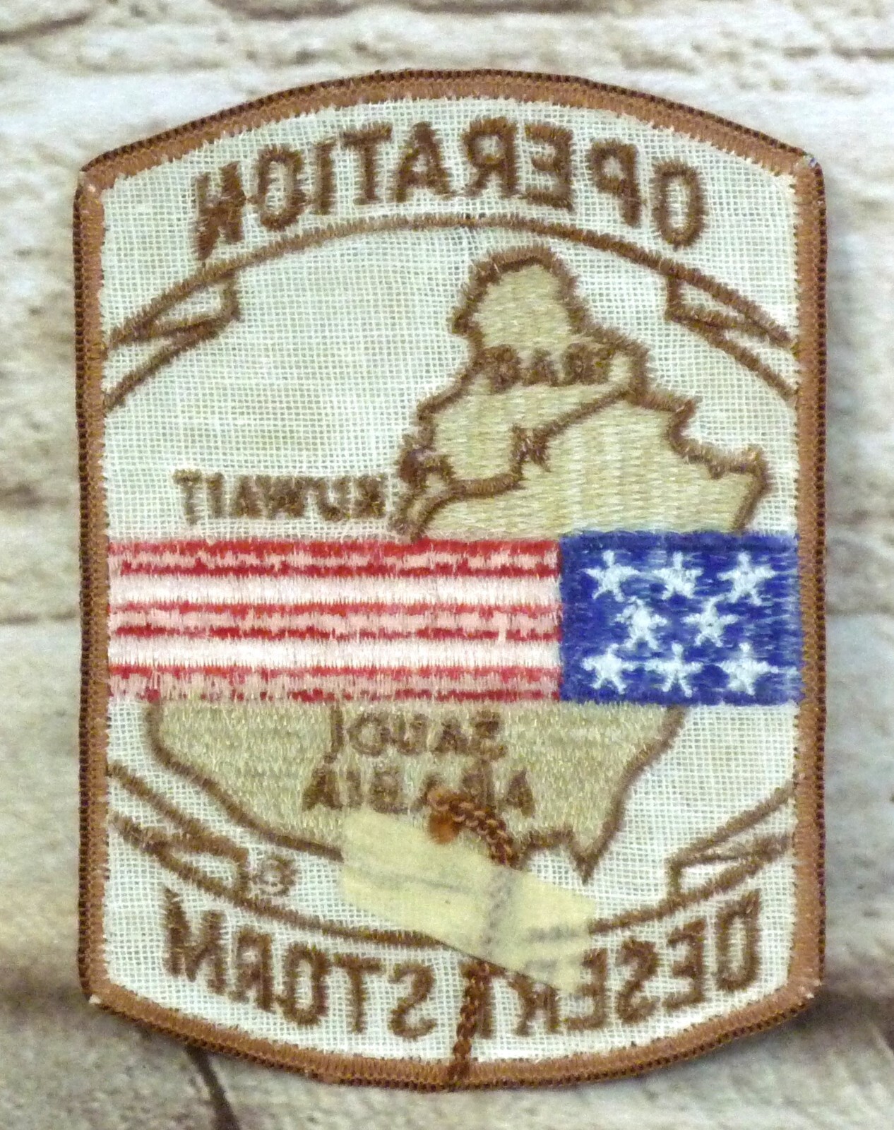 Vintage Operation Desert Storm Middle Eastern War Patch US Military NOS