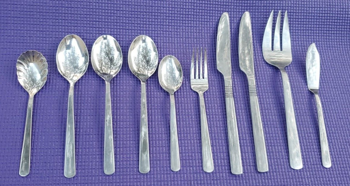 Room Essentials STAINLESS SILVERARE LOT OF 10