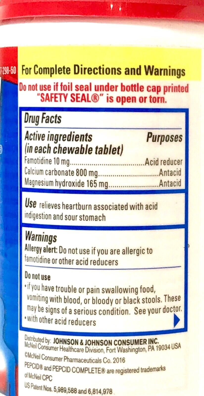PEPCID COMPLETE 2 X 50 (100) *BERRY FLAVOR* CHEWABLE TABLETS EXP 11/26 +