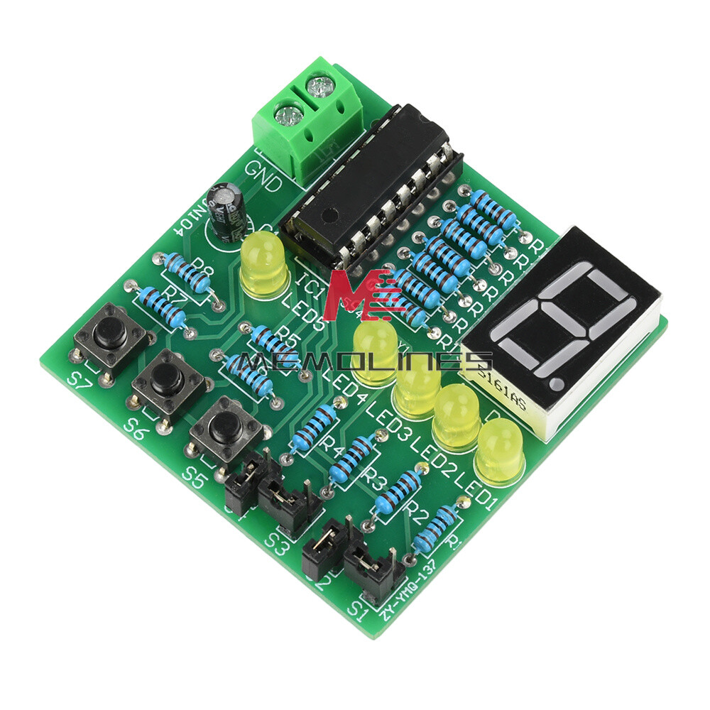 DC 5V DIY LED Decoding Display Electronic Parts DIY PCB Soldering Practice Kit