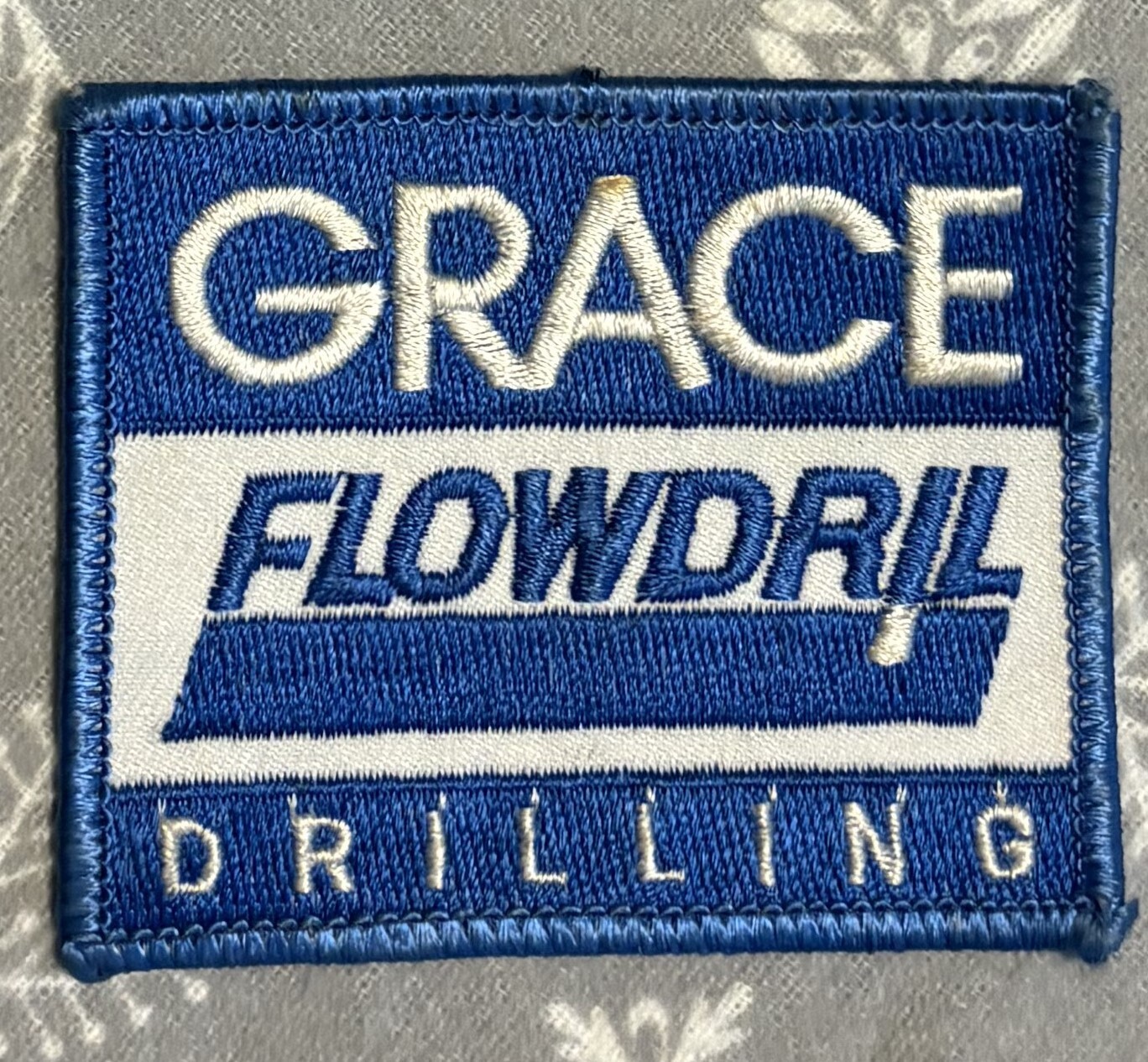 OILFIELD COLLECTIBLE PATCHES GRACE / FLOWDRILL DRILLING COMPANY NEW  ORIGINAL