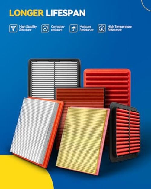 Engine air filter CA12953 Replacement for Alfa Romeo Giulia 2017-2024,