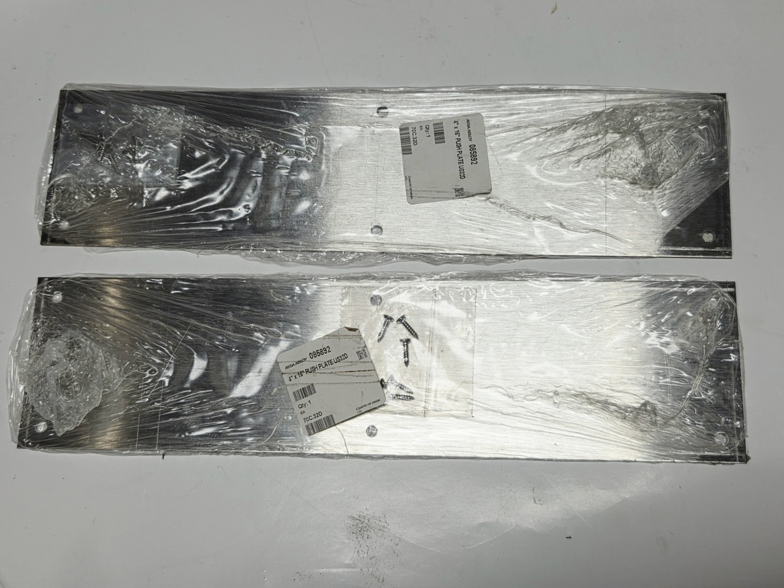 Assa Abloy Push Plate 4 X 16"  2pk