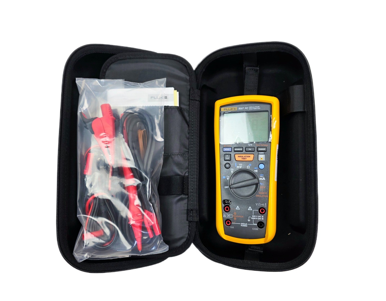 Fluke 1587 FC Insulation Multimeter Case Accessories New Open Box