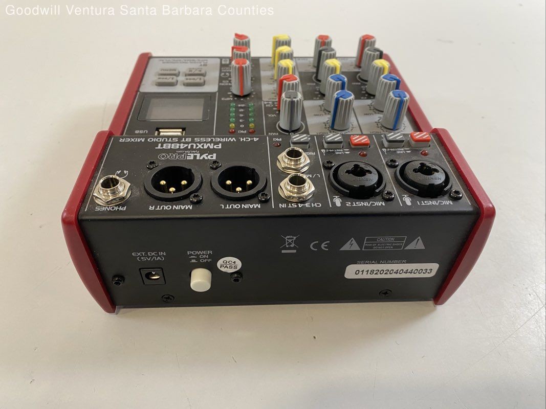 PylePro PMXU48BT 4-Channel Wireless BT Studio Mixer - Read