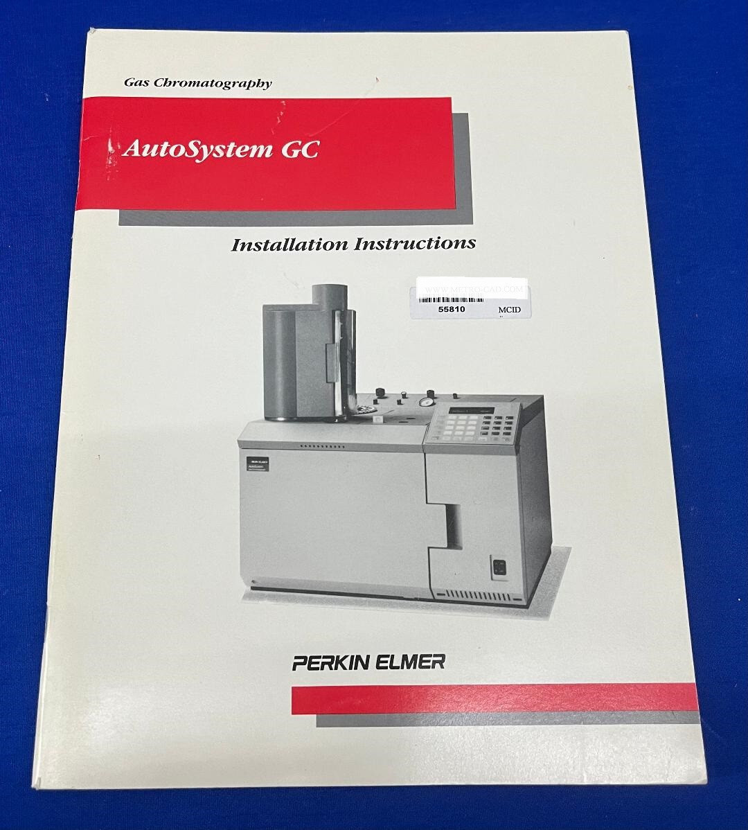 PERKIN ELMER 0993-8399 GAS CHROMATOGRAPHY AUTOSYSTEM GC INSTALLATION  MANUAL