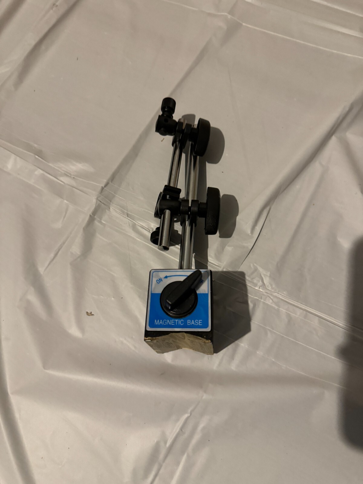 Universal Magnetic Base Holder 132lbs Force & 1" Dial Indicator White Face