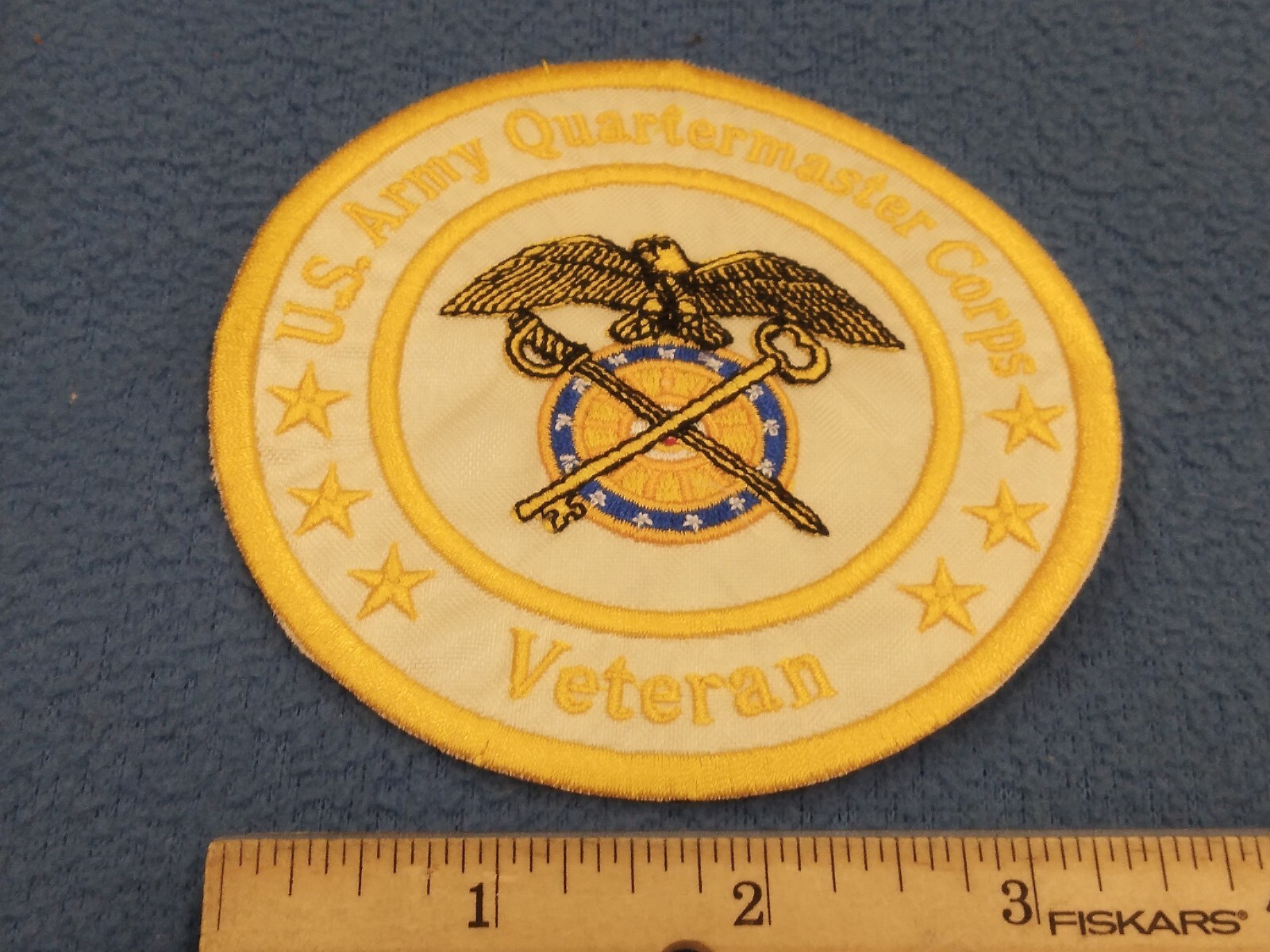U.S.ARMY QUARTERMASTER CORPS VETERAN PATCH - MINT - 4 INCH