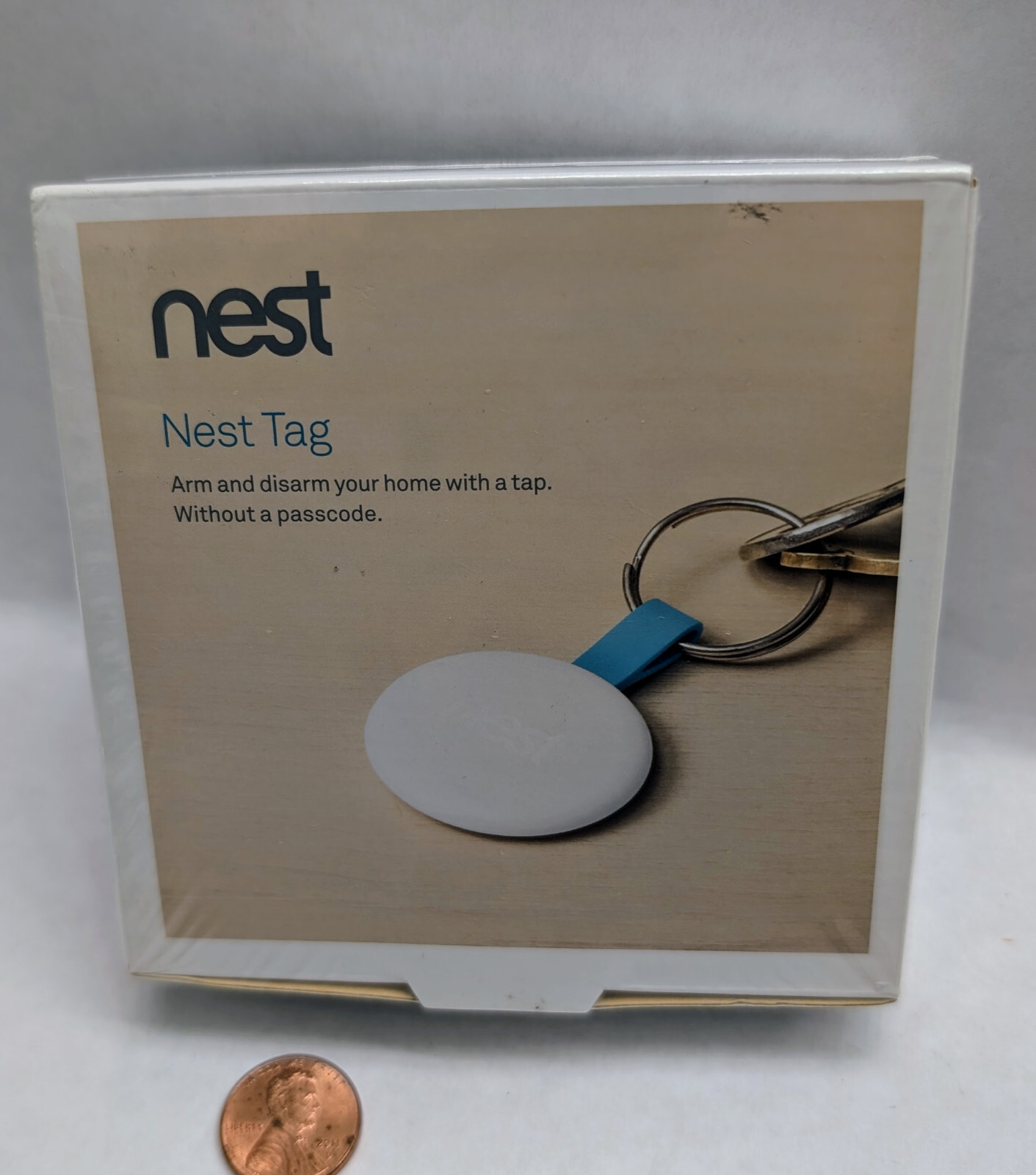 Google Nest Secure Tag (Key Fob) New Unopened White/Blue