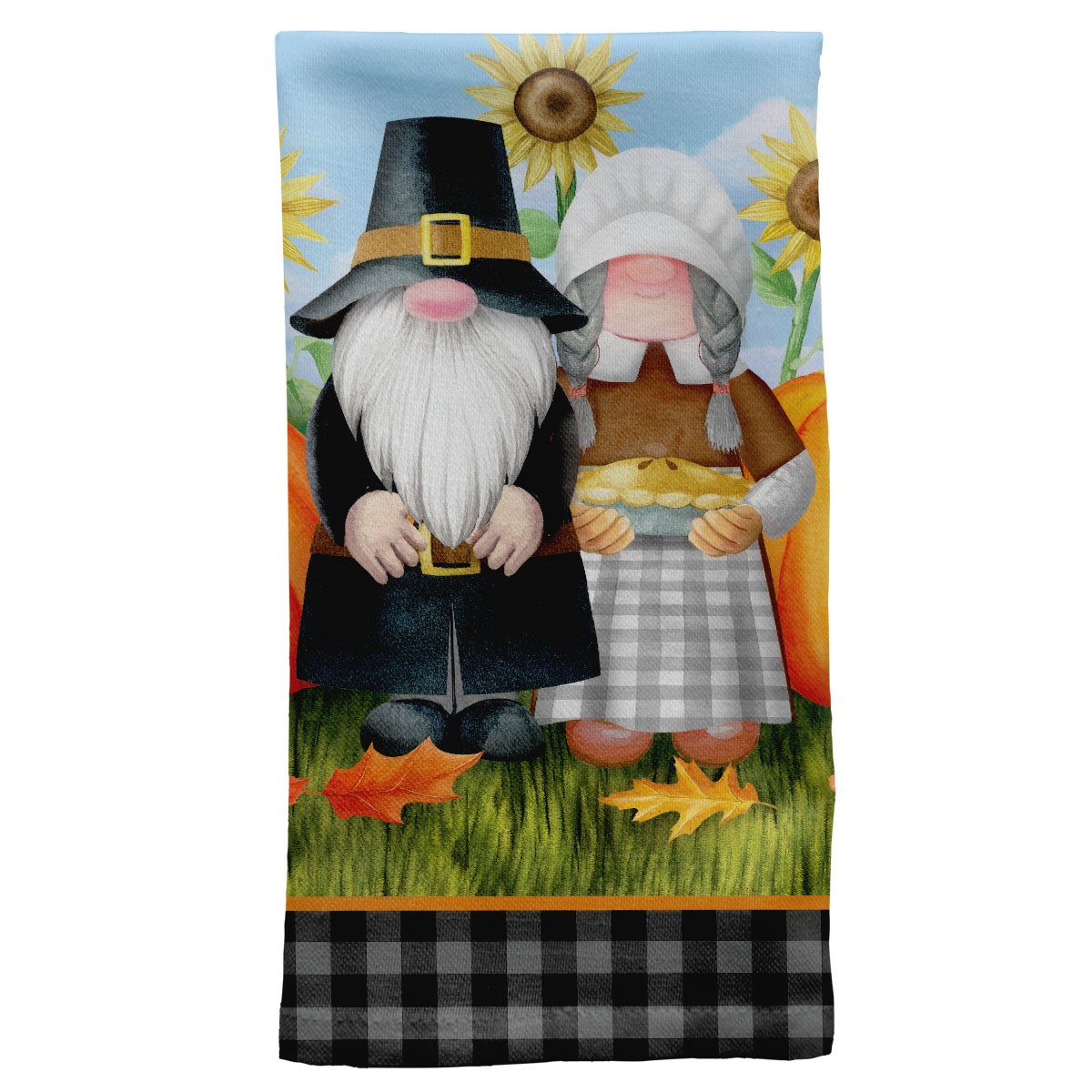 Briarwood Lane Thanksgiving Gnomes Cotton Hand Towel 26x18