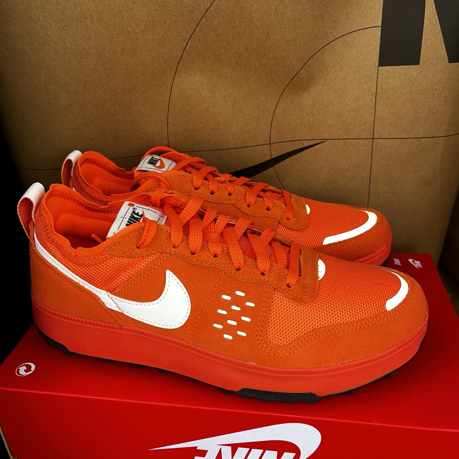 NEW Nike C1TY City HV5753-809 Safety Orange Summit White-  Mens Size 8.5