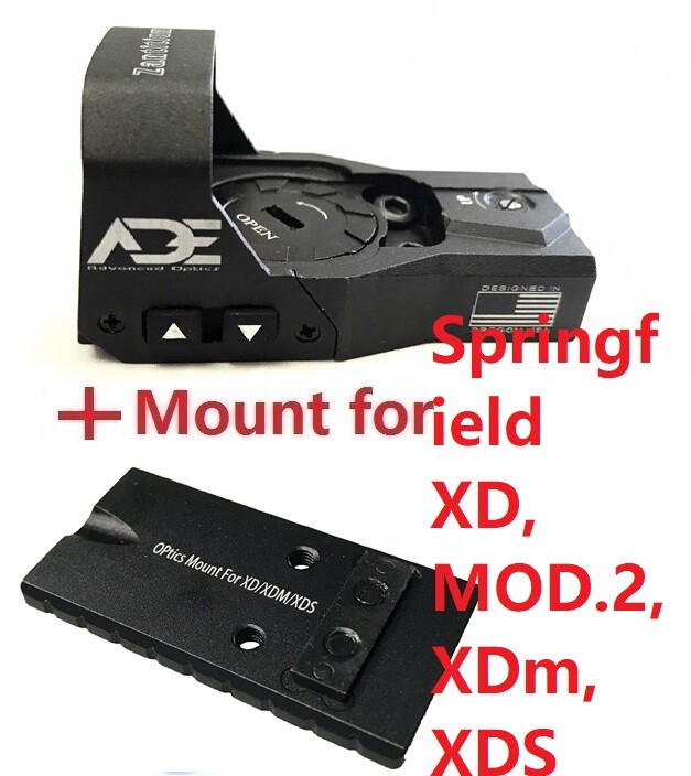 ADE RD3-015 Zantitium RED Dot Reflex Sight +mount Springfield XD,MOD.2,XDm,XDS