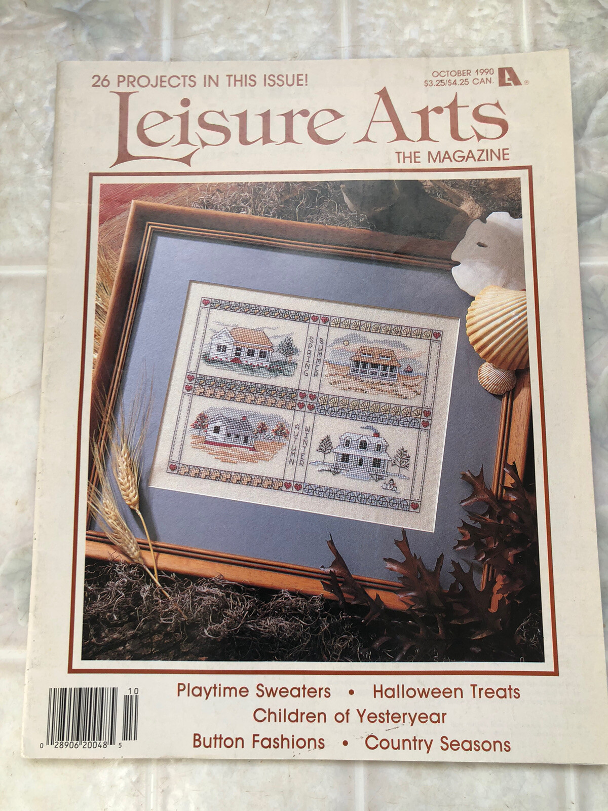 Leisure Arts Cross Stitch Magazine October 1990 26 Projects