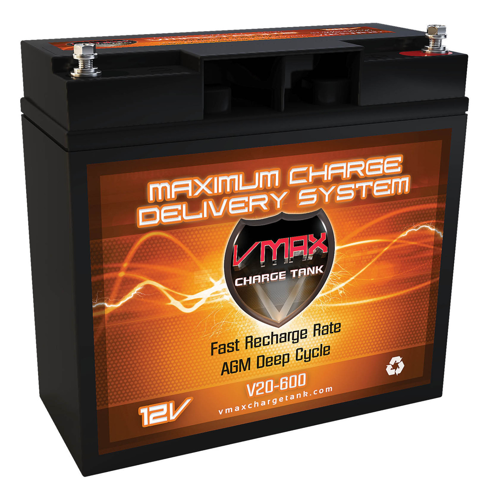 HOVEROUND Comp Wheelchair VMAX 600 AGM HI Cap 20AH half U1 Battery LX