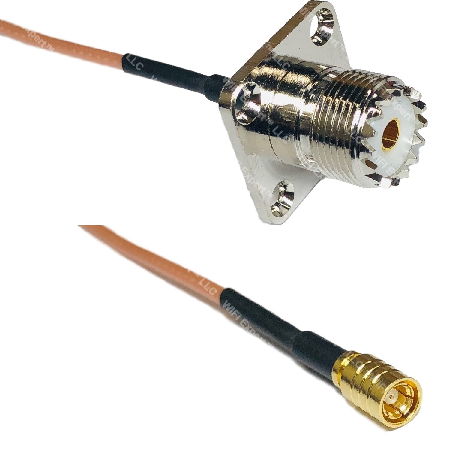 RG316 UHF Female Flange to SMB FEMALE RF Cable Rapid-SHIP LOT
