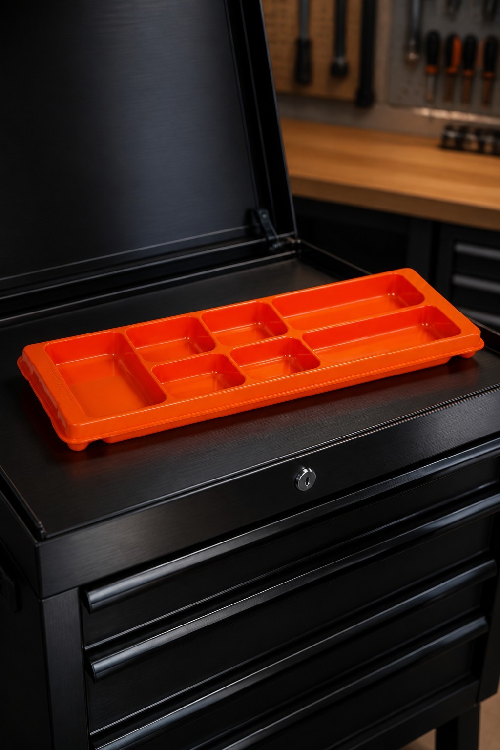 Snap on Tools Magnetic Parts Disassembly Tray ORANGE KADM21X73OR 21"L x7"W x1.5"