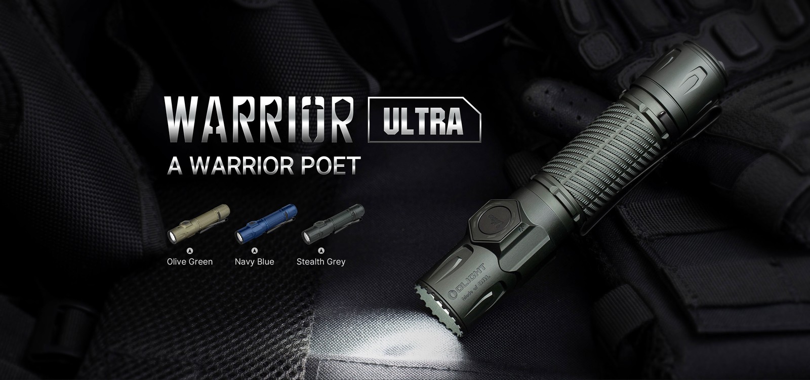 Olight Warrior Ultra 2500 Lumen Rechargeable Tactical Flashlight