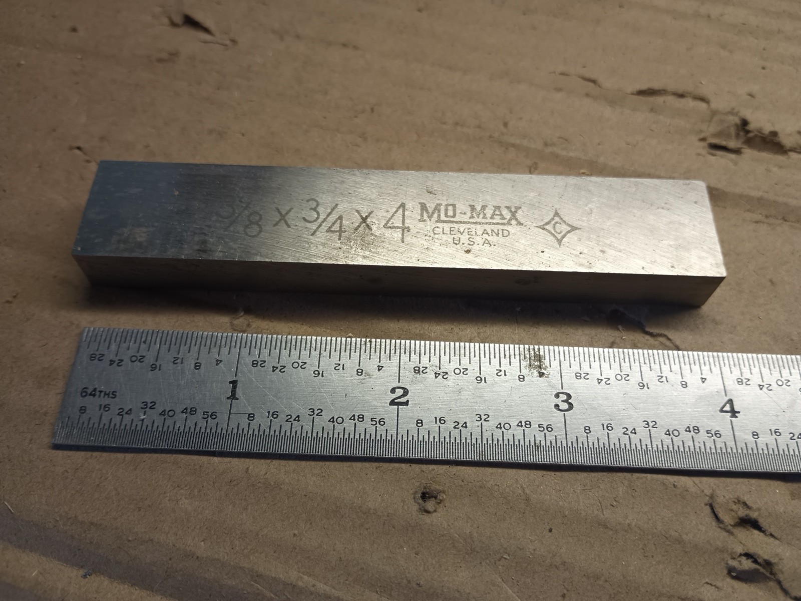 TOOL BIT LATHE MO-MAX COBALT 3/8" X 3/4" X 4"  USA M8